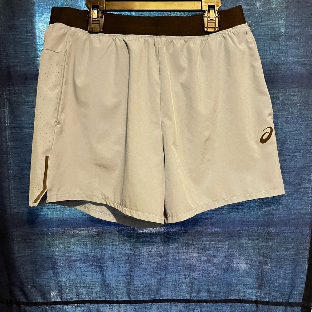 ASICS Light Blue Athletic Shorts/swimtrunks size medium